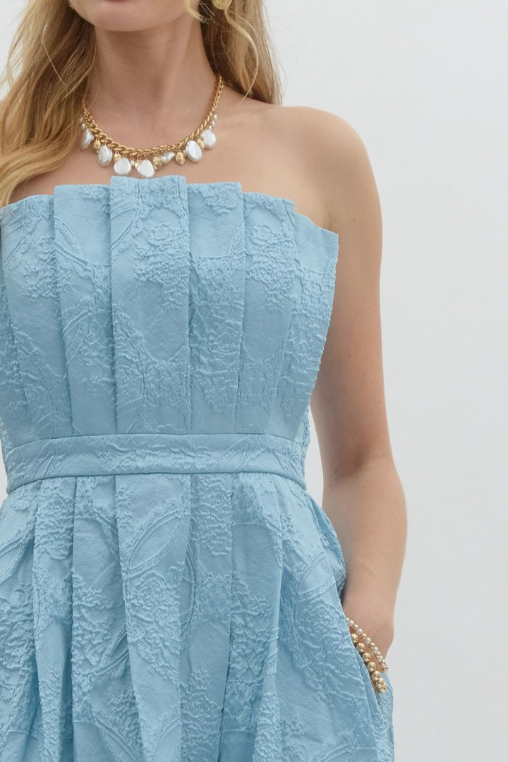 Embossed Midi Dress - The Color Collab