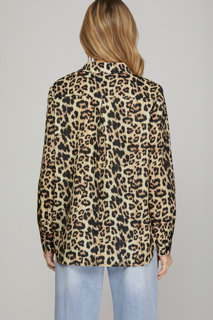 Leopard Blouse - The Color Collab