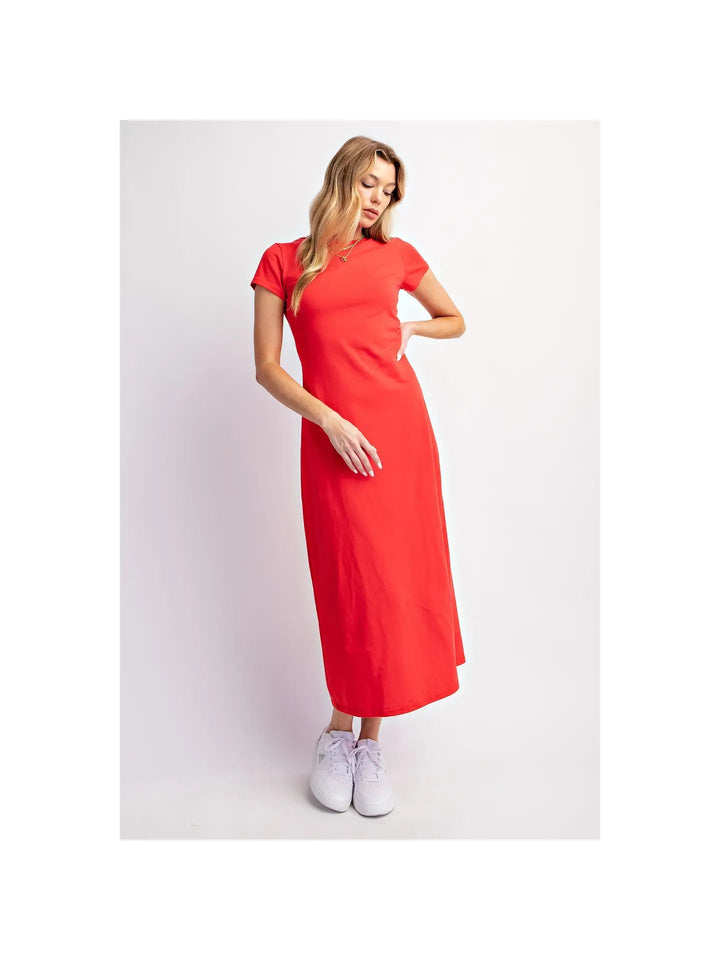 Midi T-shirt Dress - The Color Collab