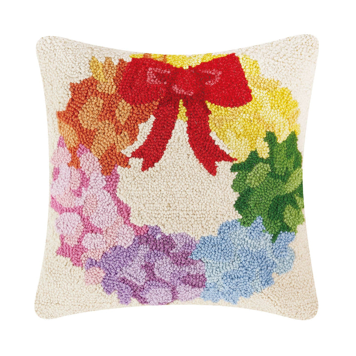 Rainbow Wreath Hook Pillow - The Color Collab