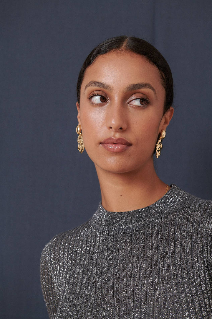 Shimmer Knitted dress - The Color Collab