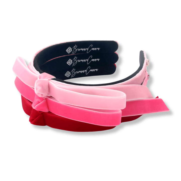 Thin Hot Pink Ribbon Bow Headband - The Color Collab