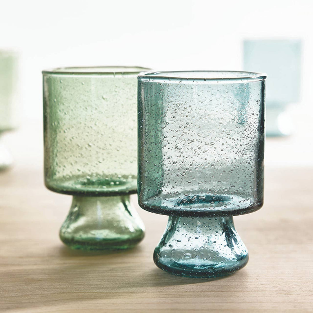 Seeded Glass - Dark Green