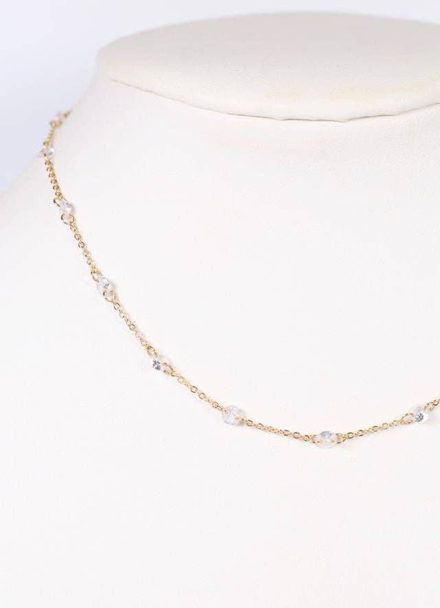 Anamaria Necklace with CZs GOLD