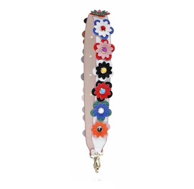 Flower Strap in Multi White