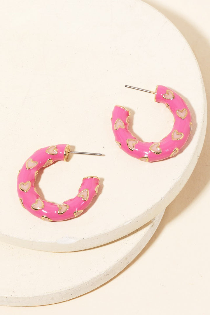 Anna Street Mini Enamel Earrings