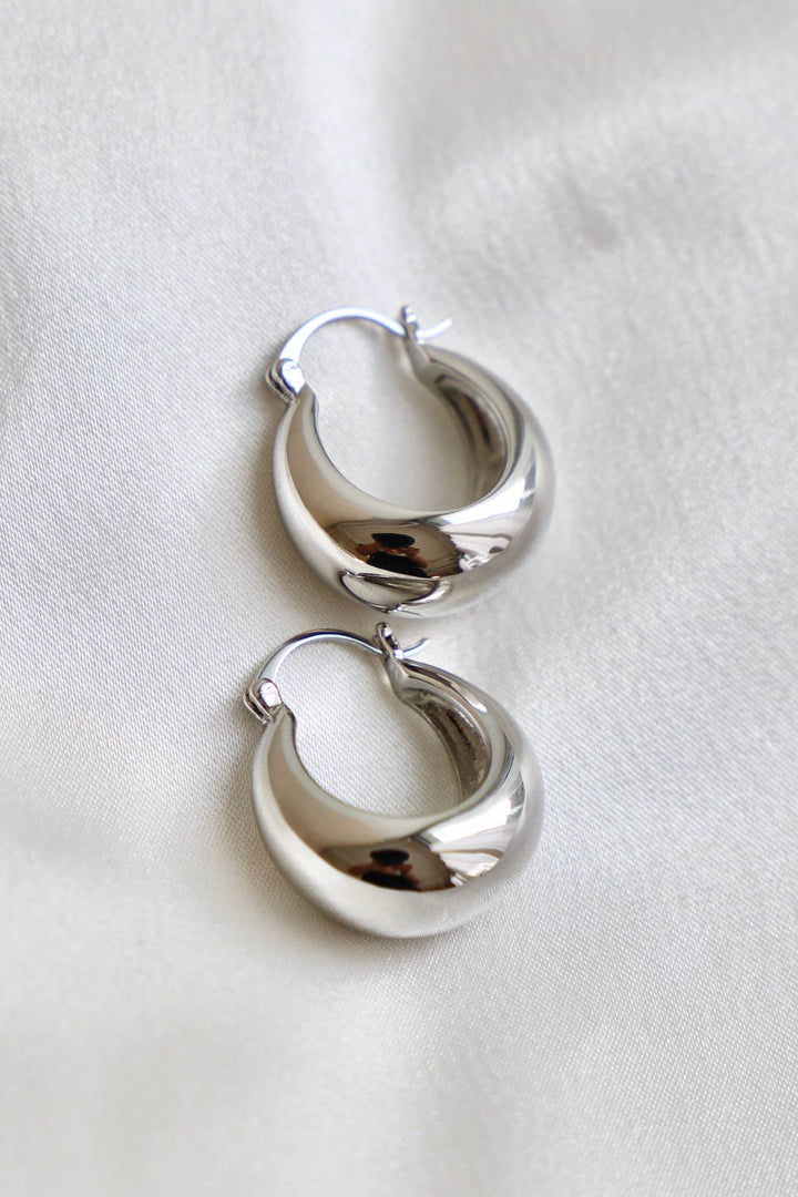 Coco Chunky Silver Hoop