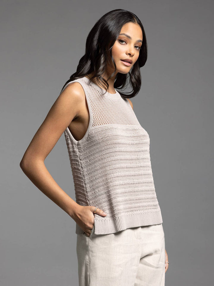 Knit Sayra Tank-Ivory