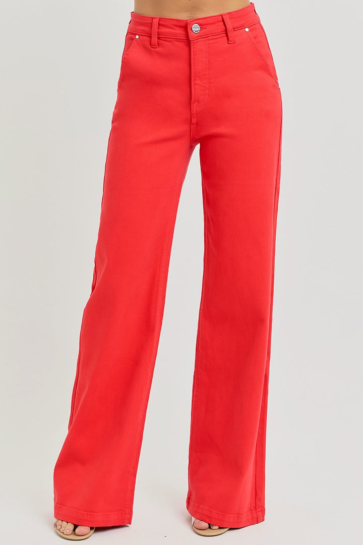 High Rise Wide Leg Jeans