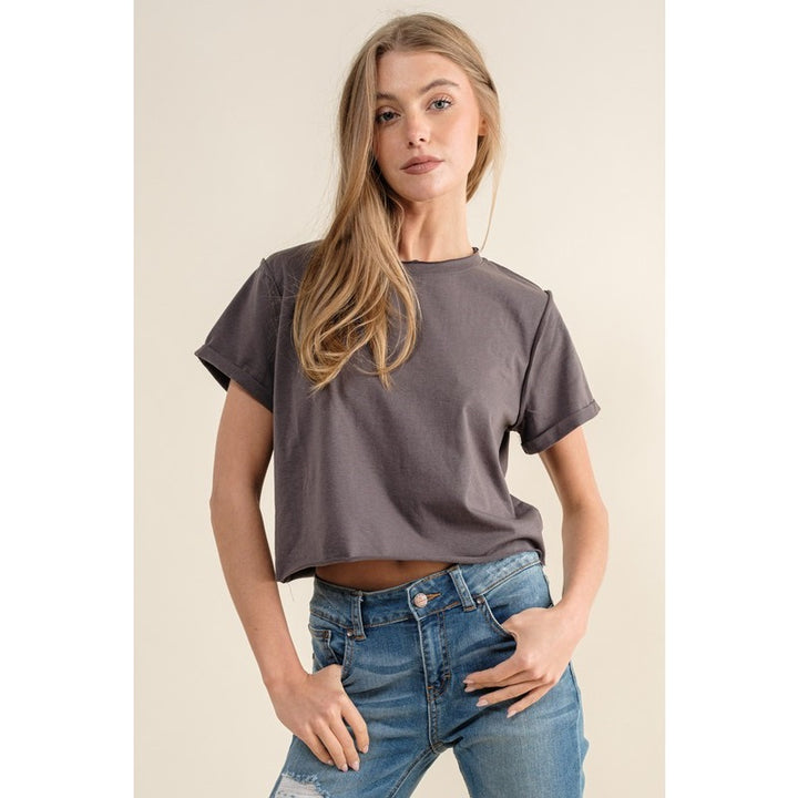 Raw Edge Boxy TShirt