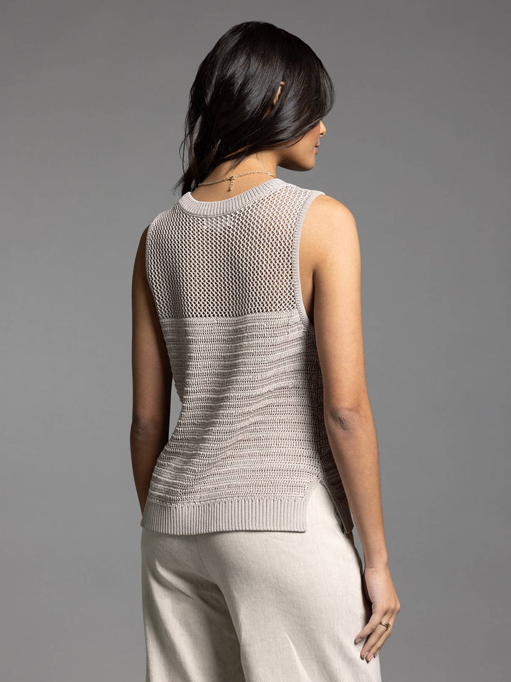 Knit Sayra Tank-Ivory