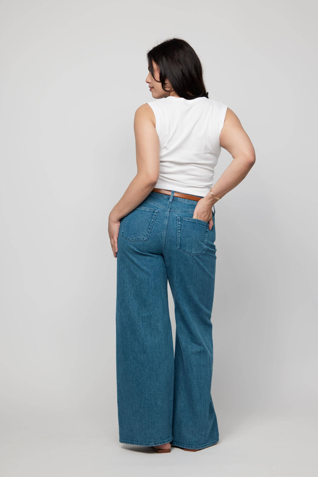 Andrews High Rise Extra Wide Leg Jean