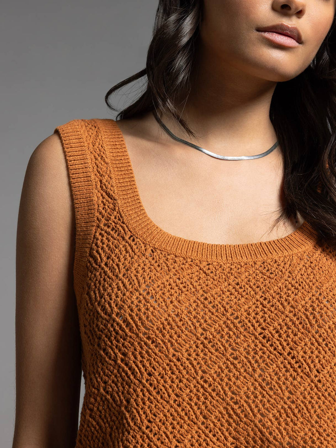 Square Neck Knit Bailey Top