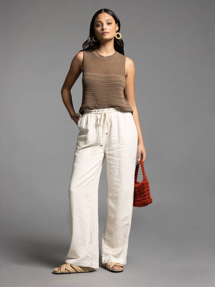 Knit Sayra Tank-Ivory