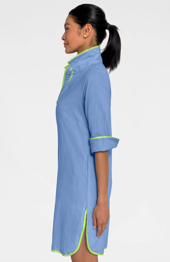 Shirt Tails Short Cotton Dress - Peri