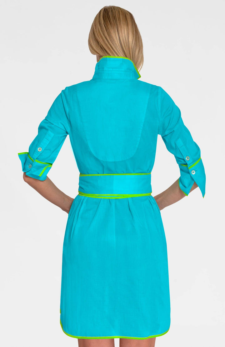 Shirt Tails Short Cotton Dress - Peri