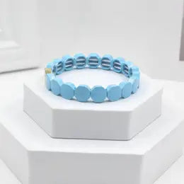 Coco Enamel Stretch Tile Bracelets