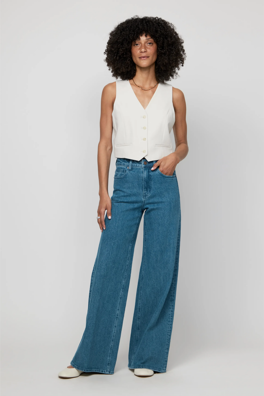 Andrews High Rise Extra Wide Leg Jean