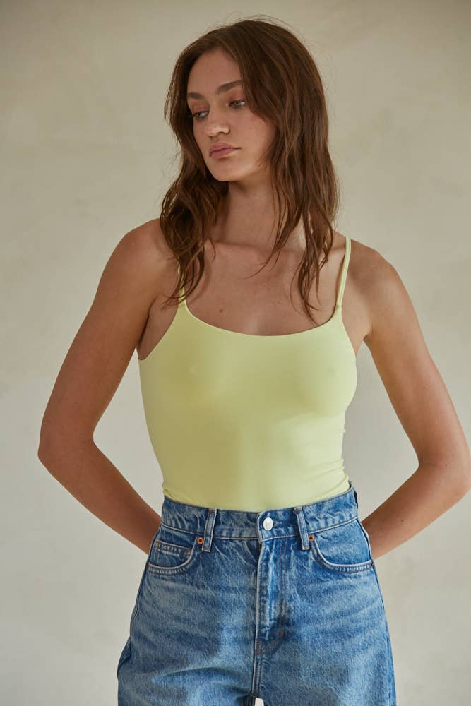 Double Layered Seamless Bodysuit: Lemonade