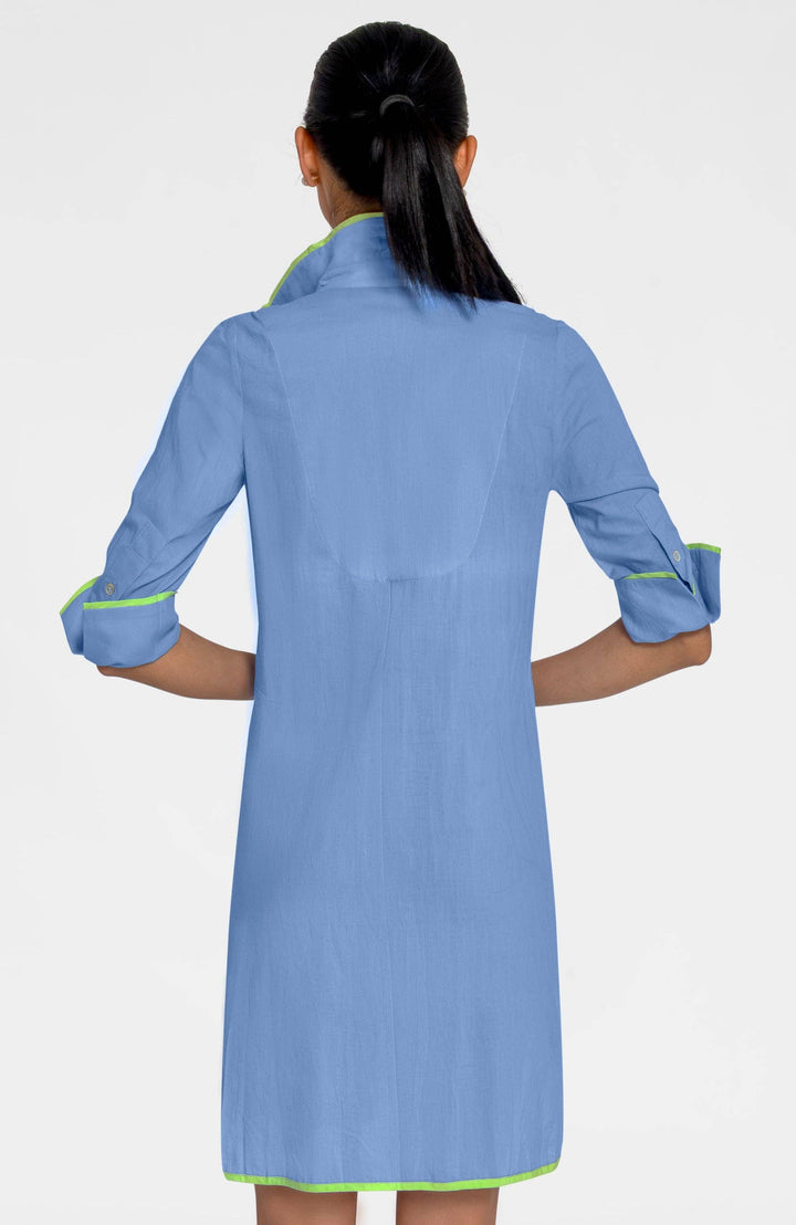 Shirt Tails Short Cotton Dress - Peri