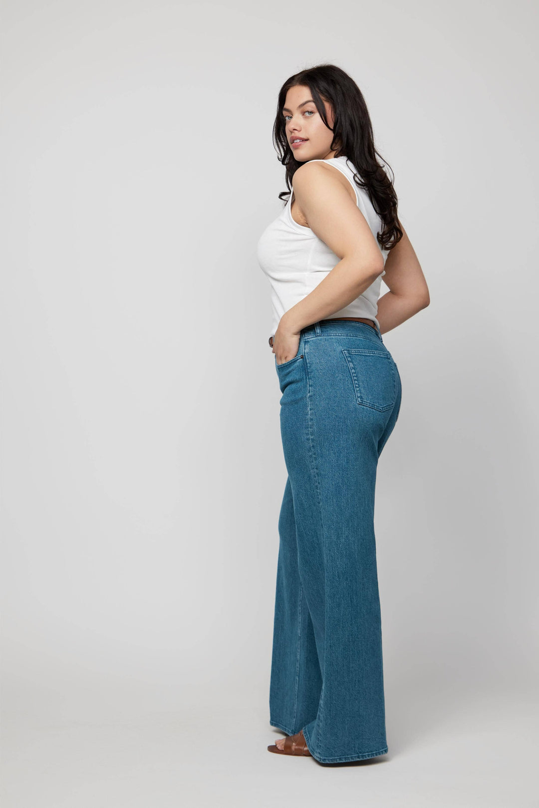 Andrews High Rise Extra Wide Leg Jean