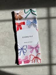 Geometry Bows Hand Towel