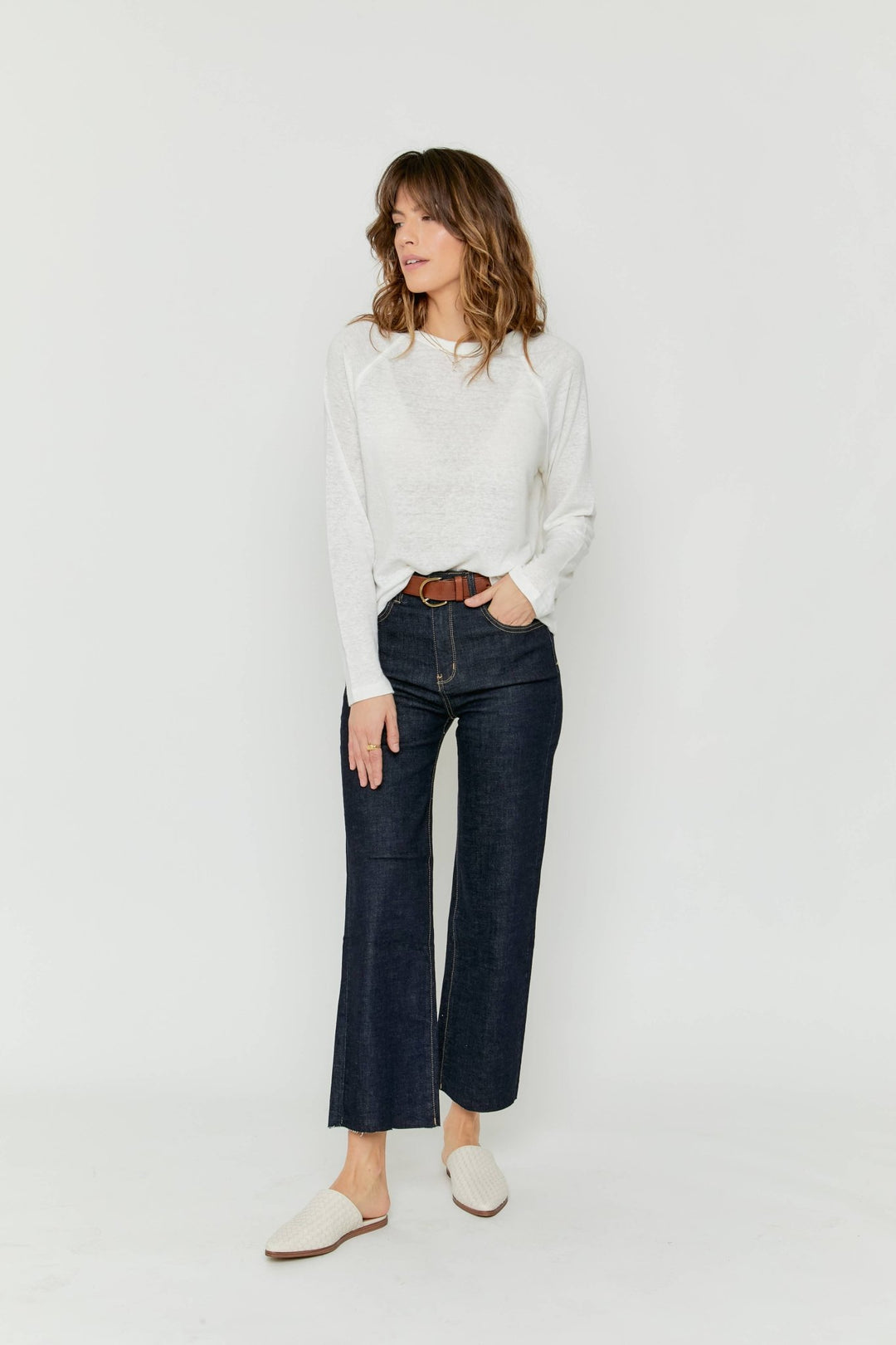 Aberdeen Ankle Crop High Rise Jean - The Color Collab