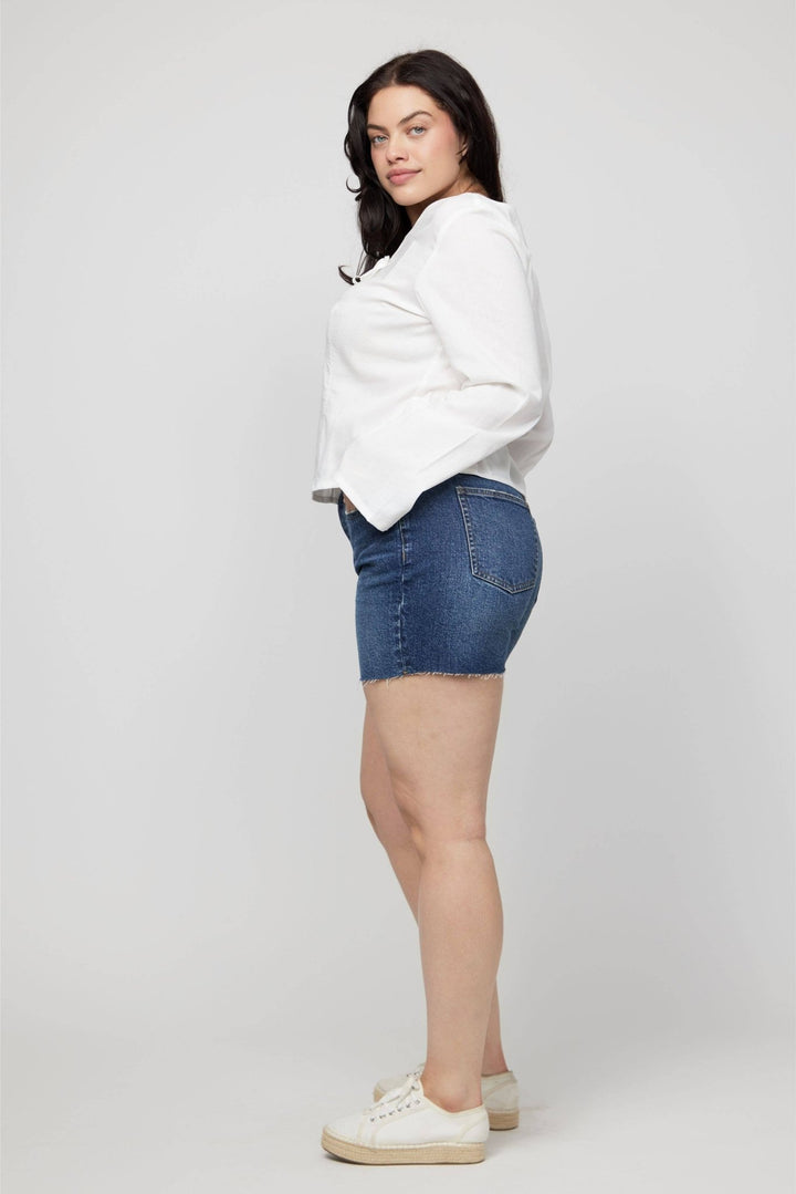 Bedford High Rise Denim Short - The Color Collab