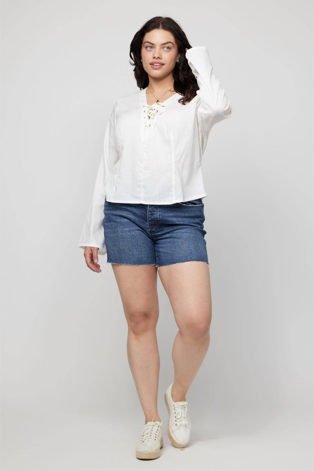 Bedford High Rise Denim Short - The Color Collab