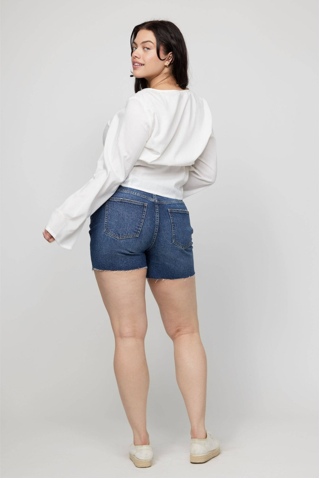 Bedford High Rise Denim Short - The Color Collab