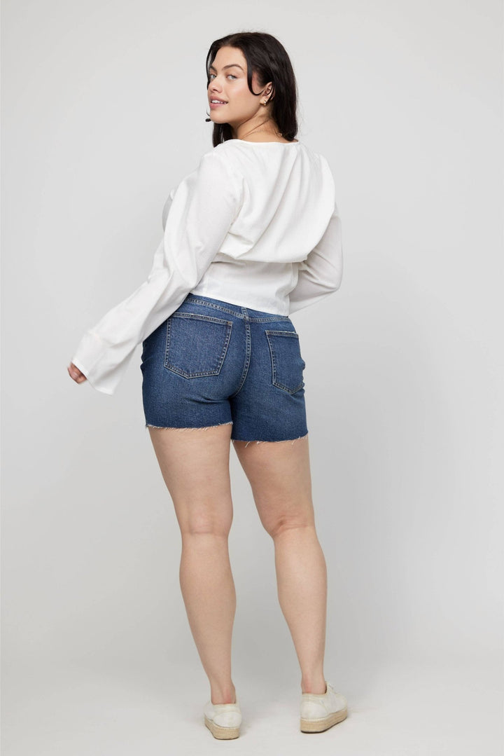 Bedford High Rise Denim Short - The Color Collab