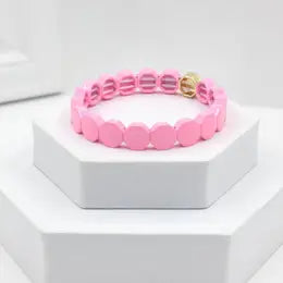 Coco Enamel Stretch Tile Bracelets