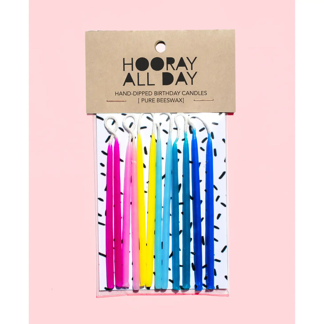 Hooray All Day - Hand Dipped Candles