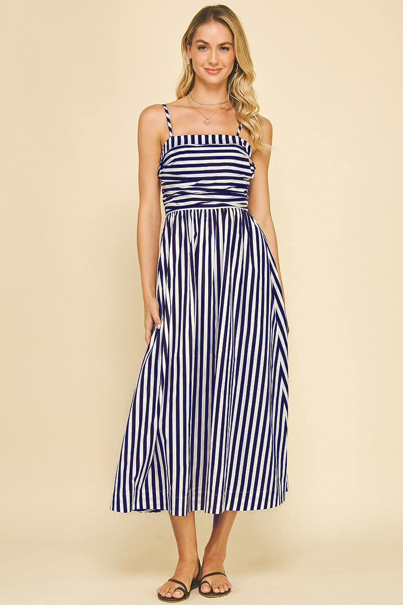 Striped Midi Dress