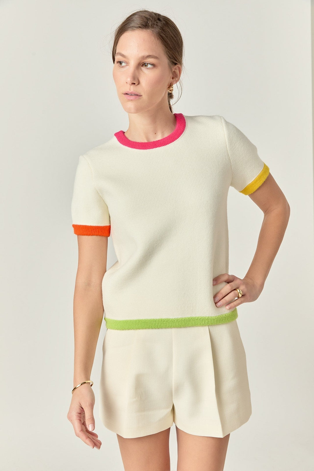 Color Block Sweater Top - The Color Collab