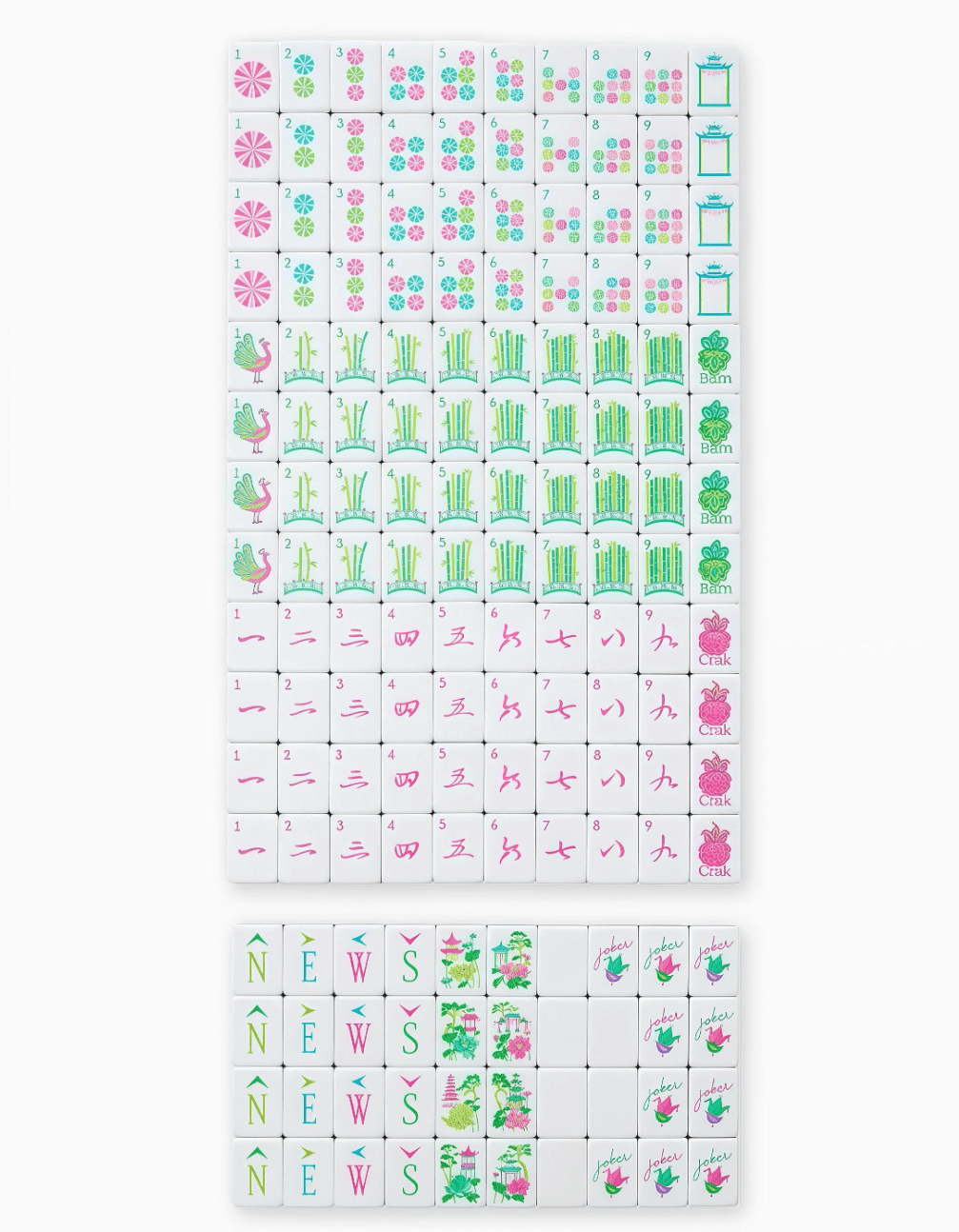 ColorCollab Modern American Mahjong Leopard Tiles - The Color Collab