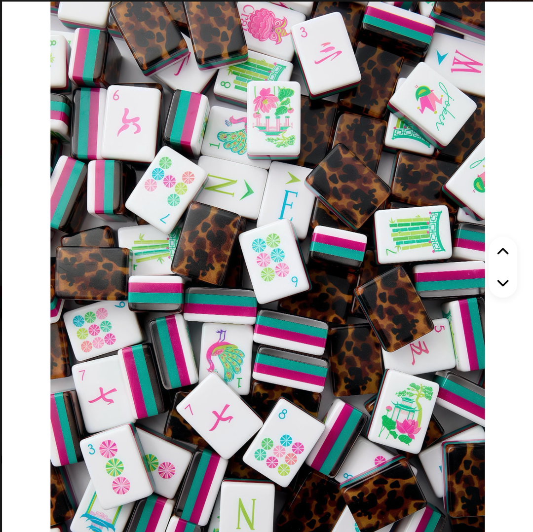 ColorCollab Modern American Mahjong Leopard Tiles - The Color Collab