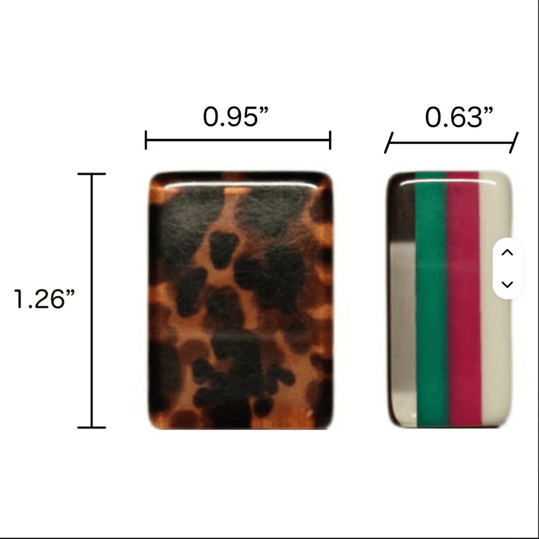 ColorCollab Modern American Mahjong Leopard Tiles - The Color Collab