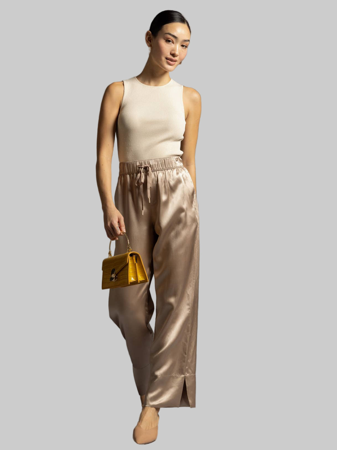 Dawn Satin Pants - The Color Collab