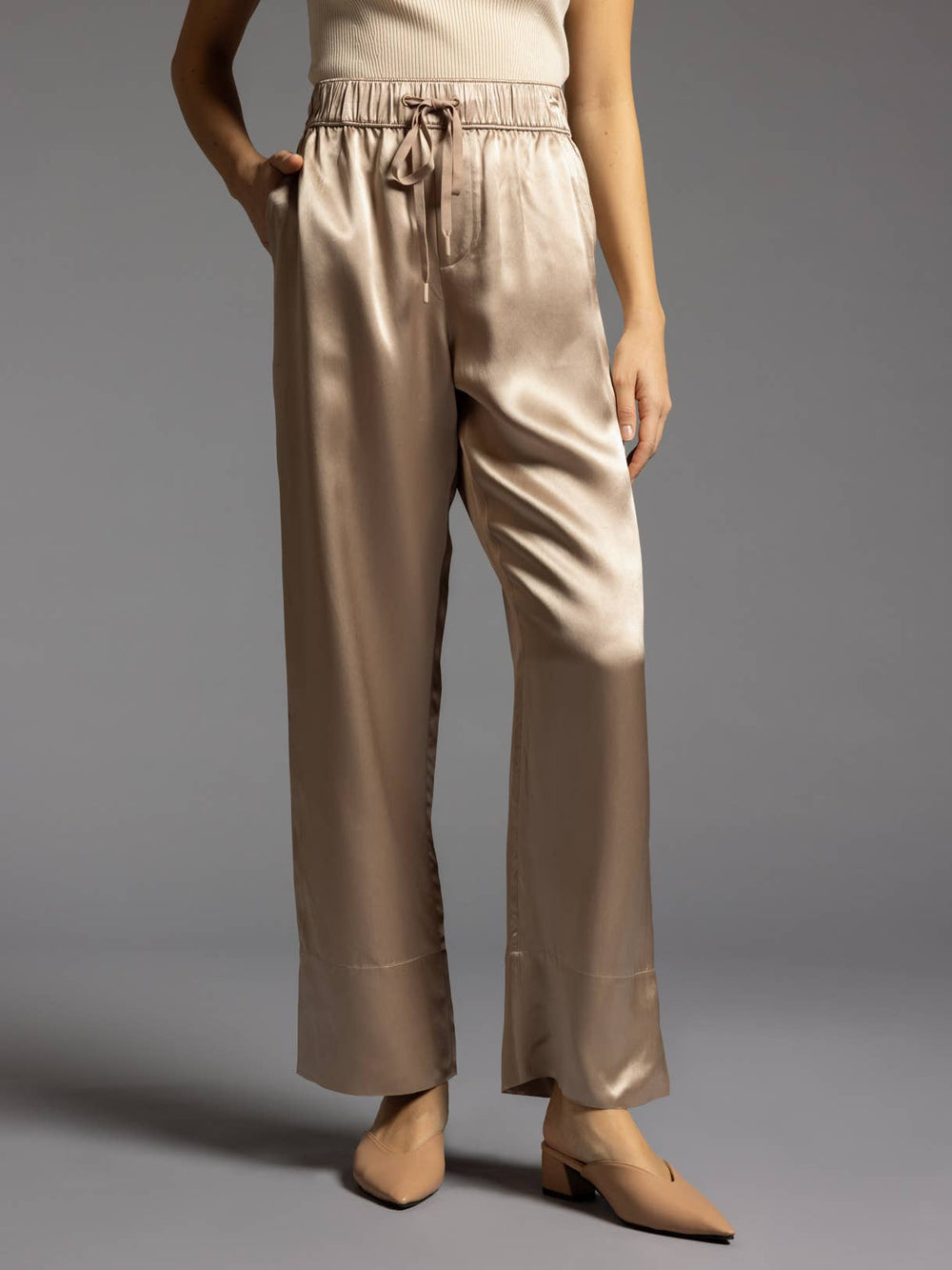 Dawn Satin Pants - The Color Collab