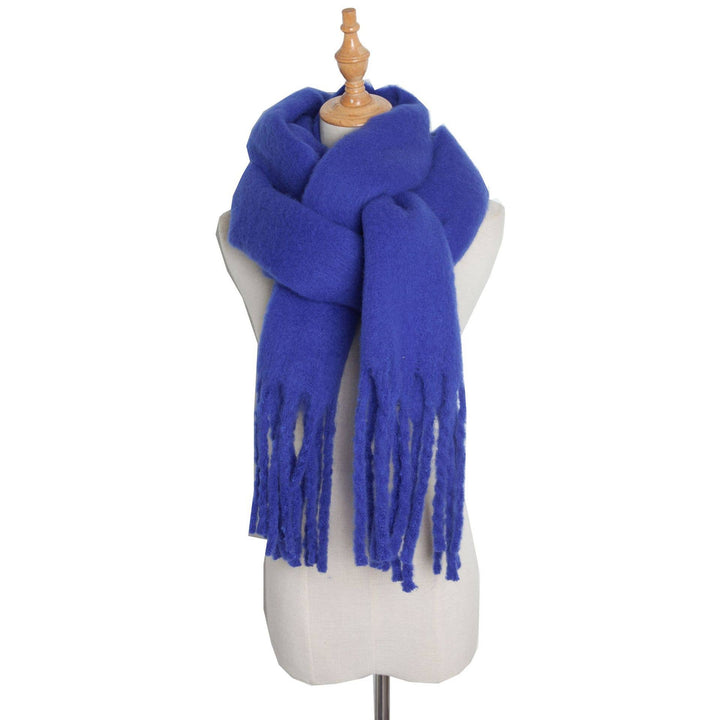 Soft Fringe Scarf Wrap - White