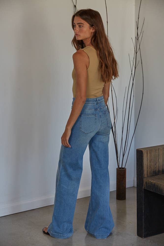 Double Layered Seamless Top: Iced Coffee - The Color Collab