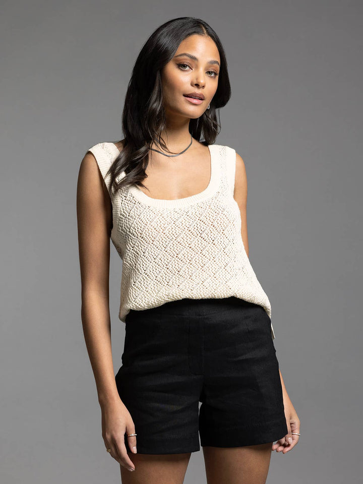 Square Neck Knit Bailey Top