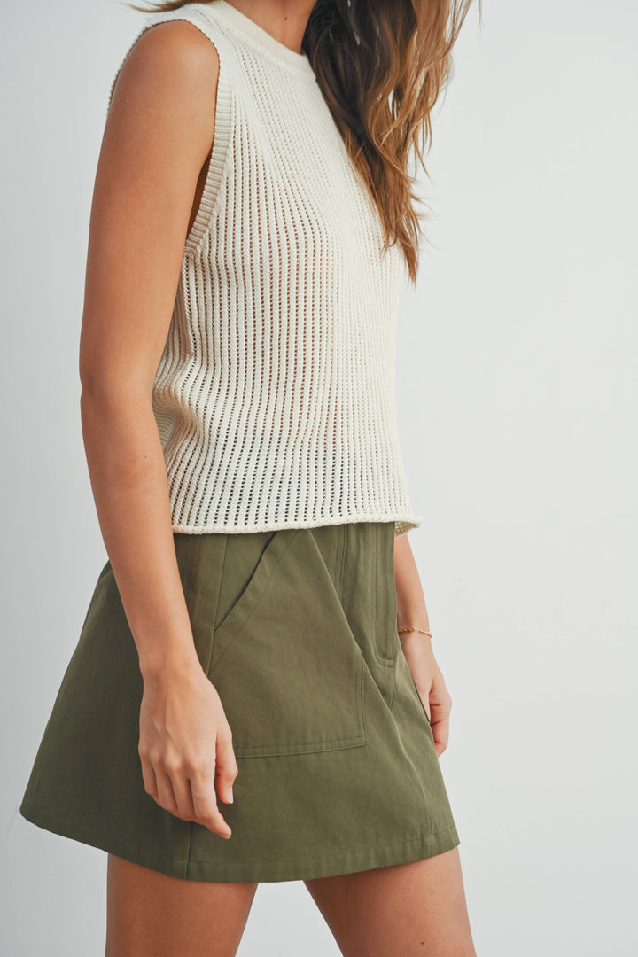 Ribbed Knit Sweater Vest