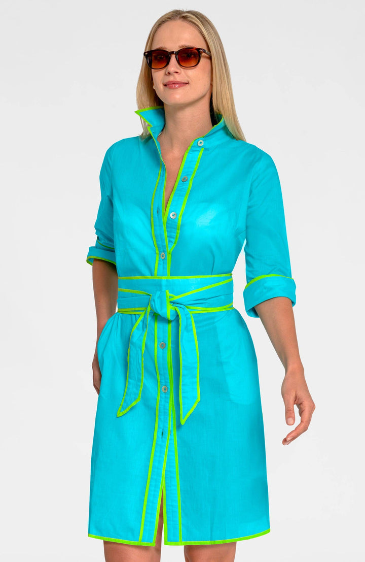 Shirt Tails Short Cotton Dress - Peri