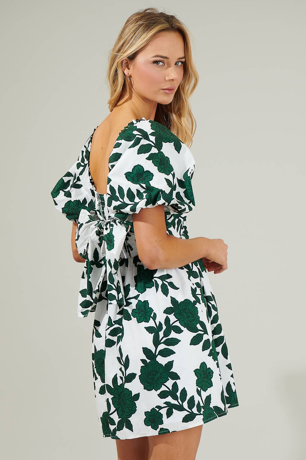 Floral Babydoll Mini Dress - The Color Collab