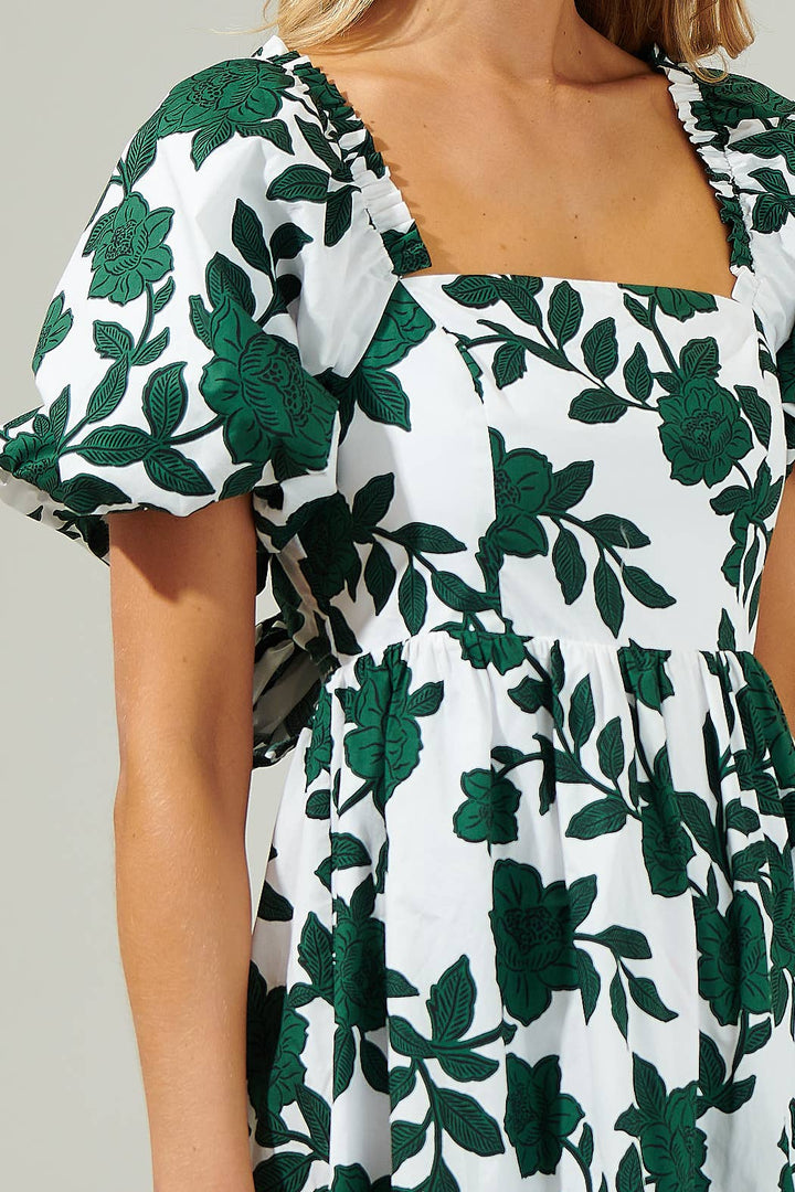 Floral Babydoll Mini Dress - The Color Collab