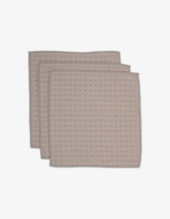 Geometry Taupe Waffle Washcloth - The Color Collab