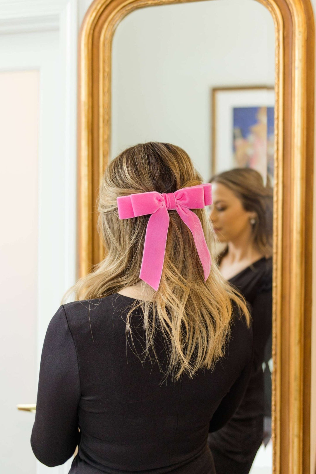 Grace & Grandeur Judy Short Bow Barrette: Dusty Mauve - The Color Collab