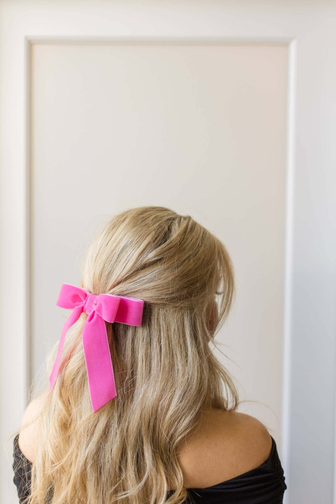 Grace & Grandeur Judy Short Bow Barrette: Dusty Mauve - The Color Collab